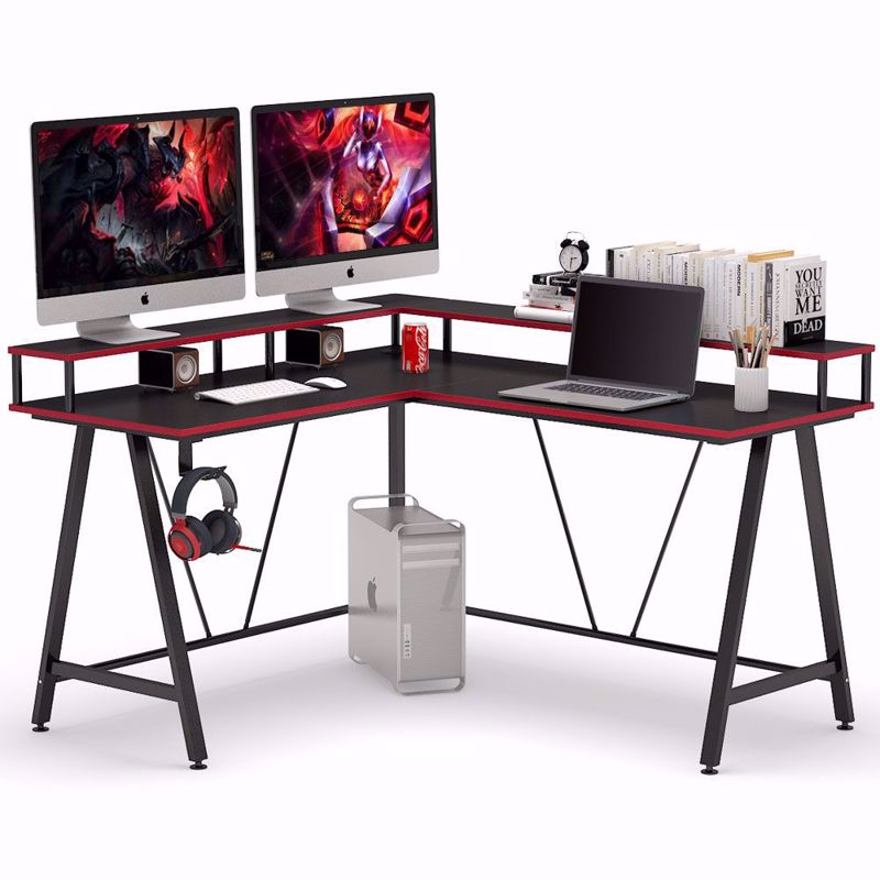 L-shaped gaming desk