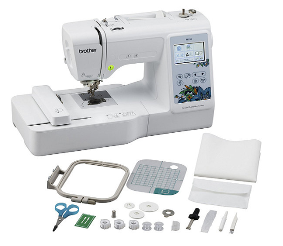 comes with the Brother PE535 embroidery machine