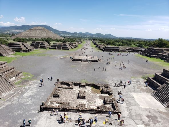 View from Pyramid of the Sun at Teotihuacan