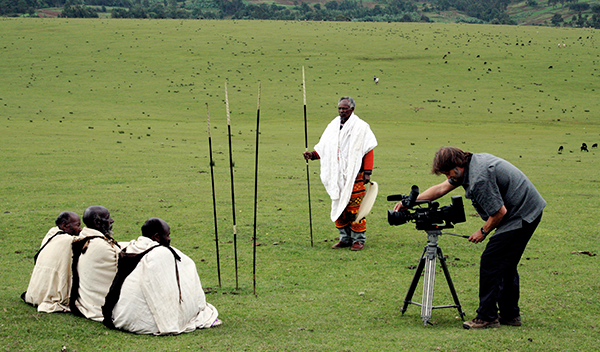 McLeod filming in Ethiopia