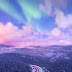 Winter Road Wallpaper for iPhone and Android 