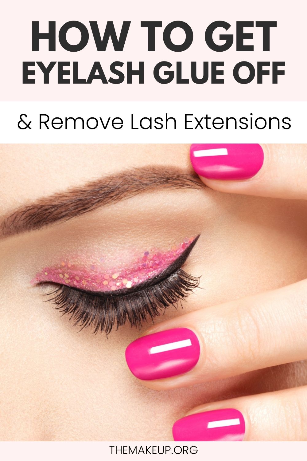 Remove eyelash glue