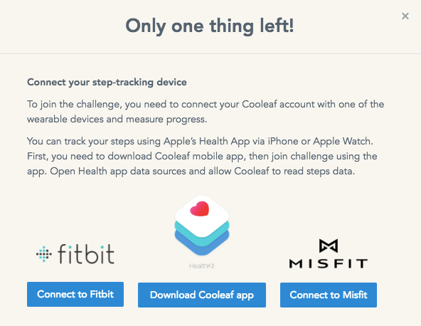 step challenge fitbit and apple watch