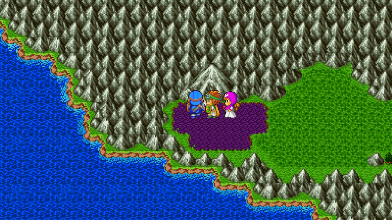 Newly made entrance to the Cave. | Dragon Quest II