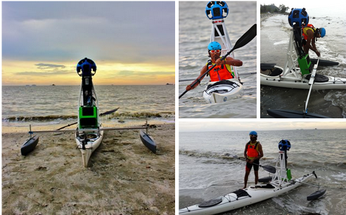 Google Asia Pacific Blog: One man, one kayak, one Street View camera and  2,000 km of Malaysian coastline to document