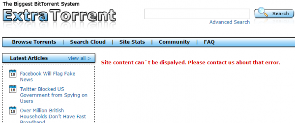 why extratorrent unblocked site is block in several country