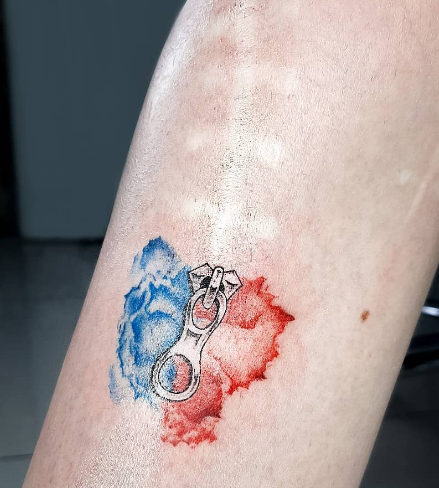 Creative Red and Blue Design