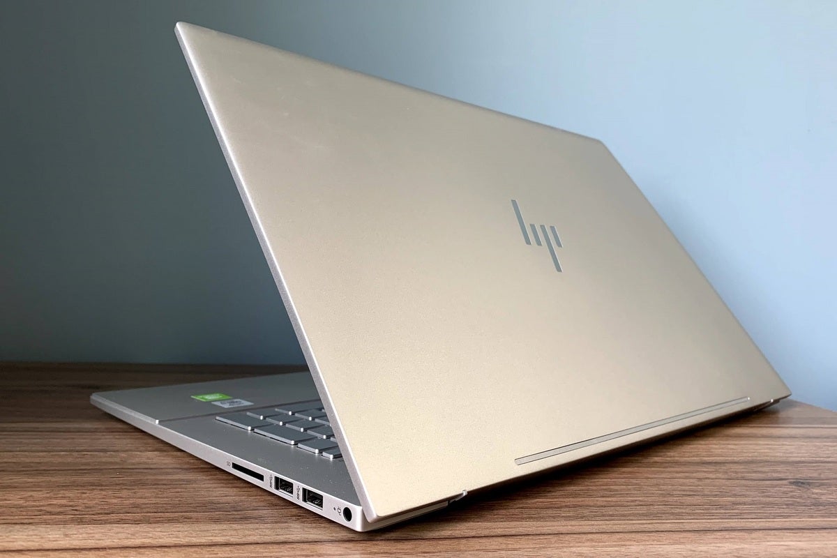 This image shows the HP Envy 17 2022 on the table.