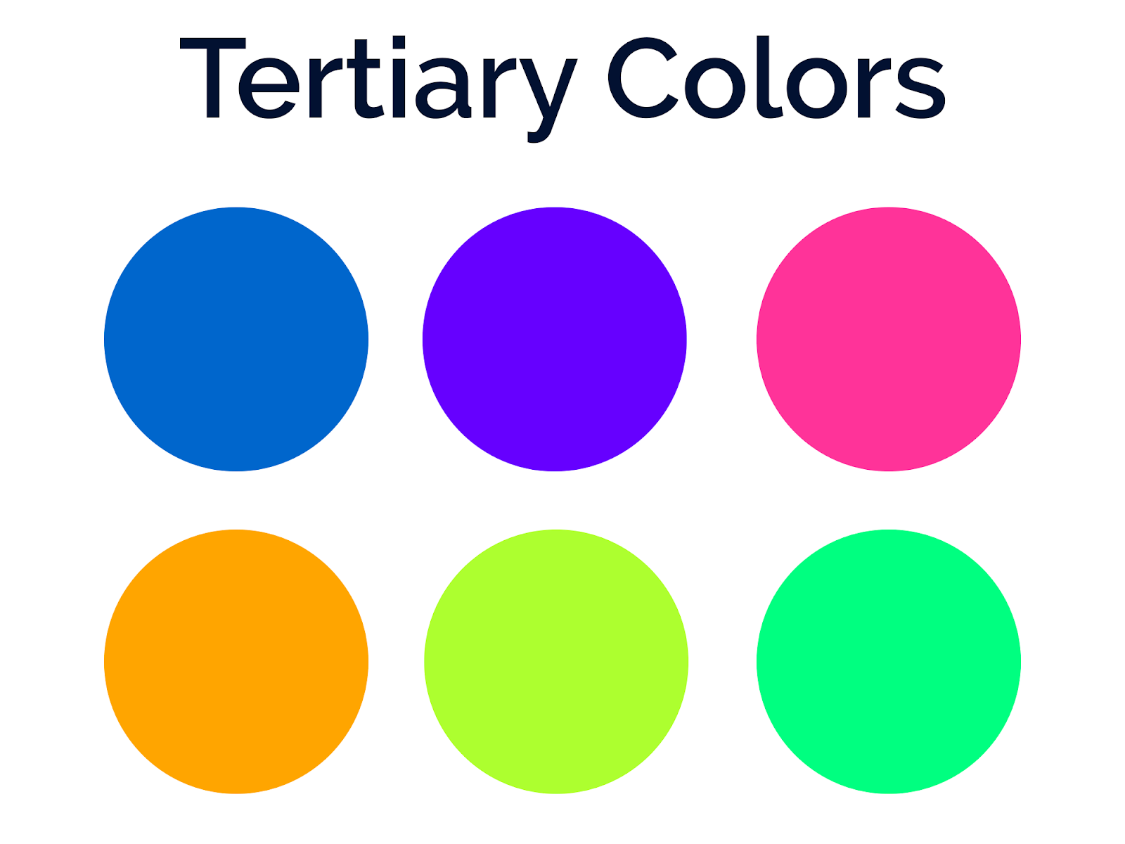 Tertiary shades result from secondary colors. - Colors Explained