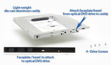 How to Replace Your Laptop DVD Drive for a HDD or SSD