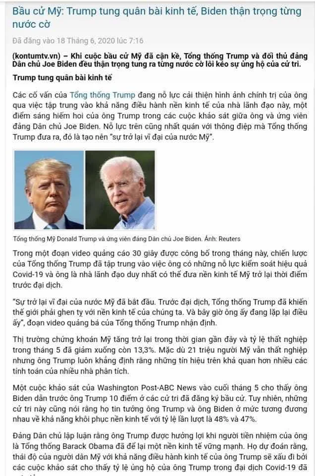 CỜ CAO CỦA DONALD TRUMP KHIẾN JOE BIDEN & ĐẢNG DÂN CHỦ LÚNG TÚNG