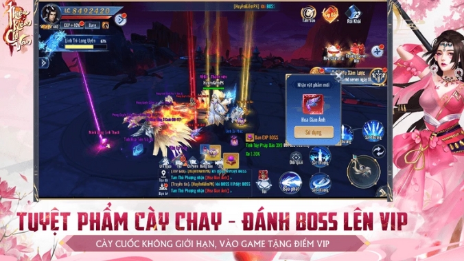 Đồ họa 3D cực đẹp trong game Thiên Kiếm Chi Vân