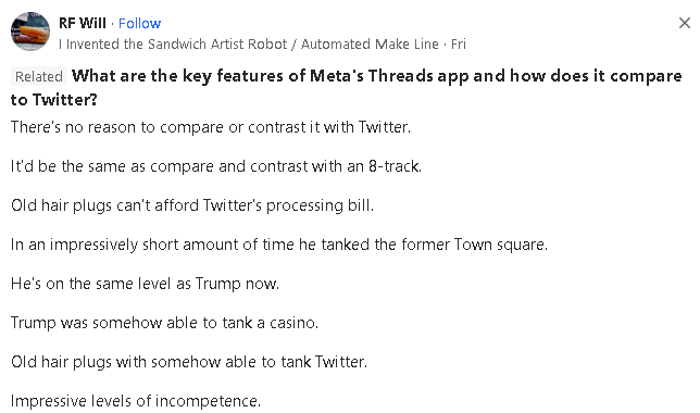 Meta Threads 对比
Twitter