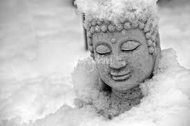 Image result for buddha image with snow