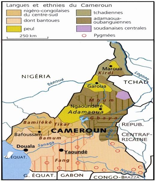 A map of cameroon with black text

Description automatically generated