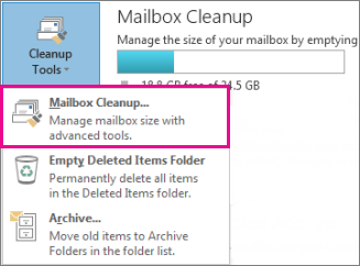 Mailbox cleanup tool