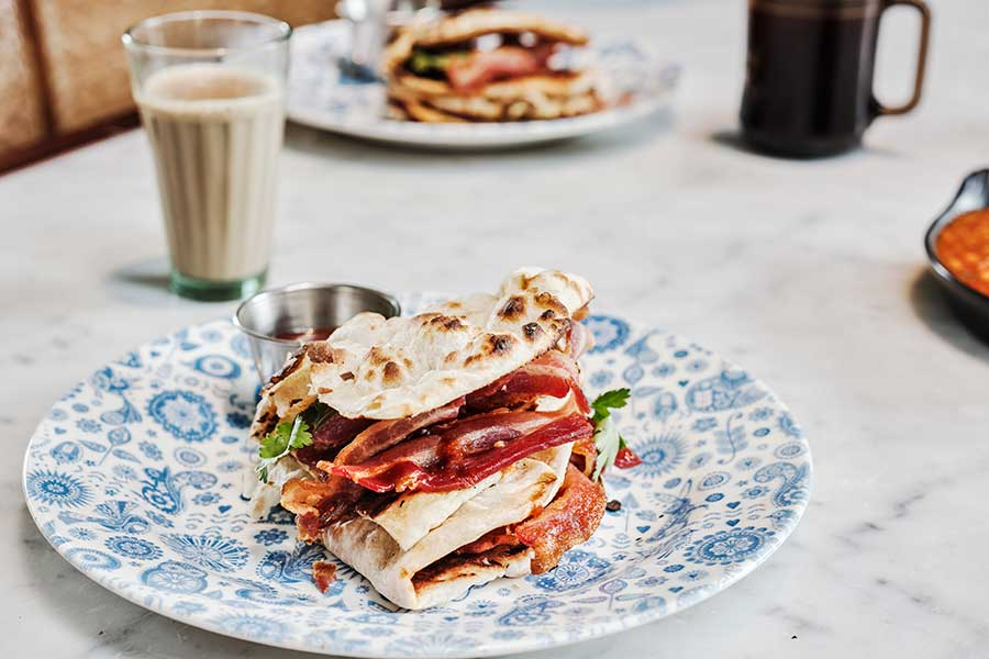 Bacon Naan Roll Dishoom Shoreditch
