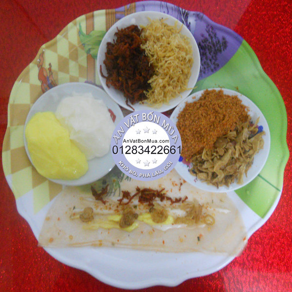 Cung cấp sĩ lẽ nguyên liệu làm bánh tráng trộn gỏi khô bò loại ngon Cung cấp sĩ lẽ nguyên liệu làm bánh tráng trộn gỏi khô bò loại ngon