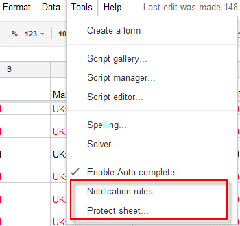 3 Ways To Protect Your Google Spreadsheet Data G Suite Tips