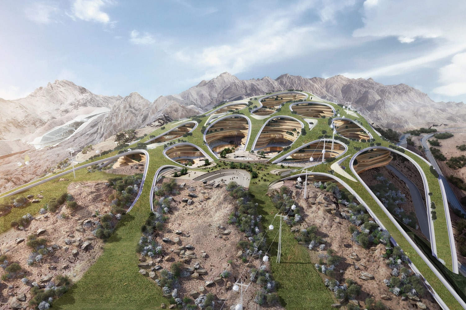 artist impression of 2029 winter Olympics venue
