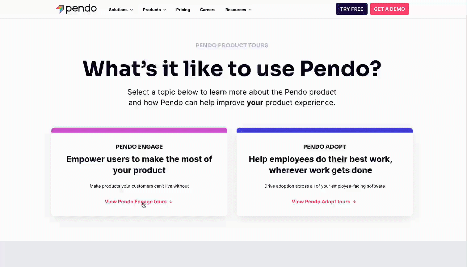 Pendo's onboarding process best product led growth examples