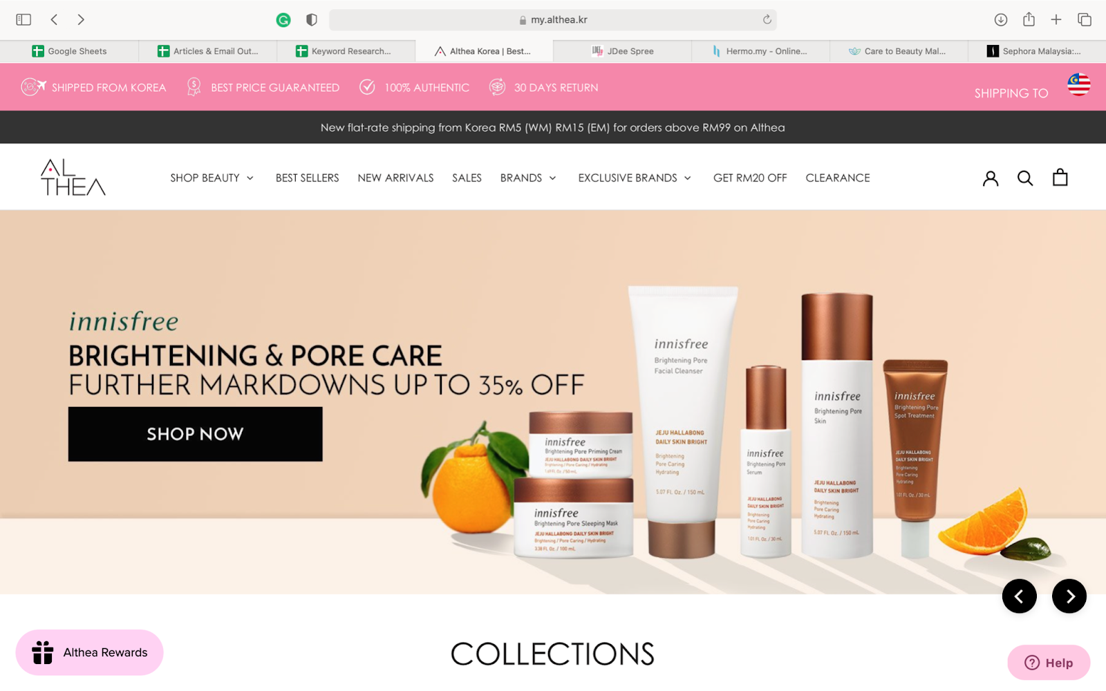 skincare websites 