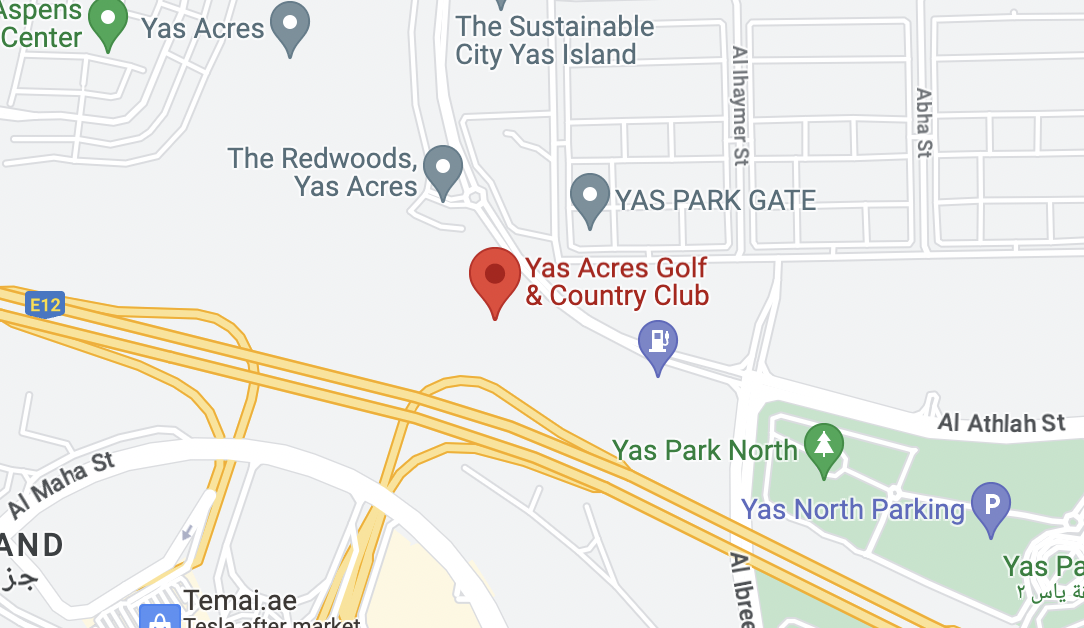 Yas Acres Golf & Country Club location on google maps.