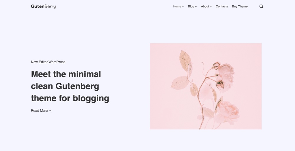 Gutenberry - Melhores Temas WordPress Gutenberg