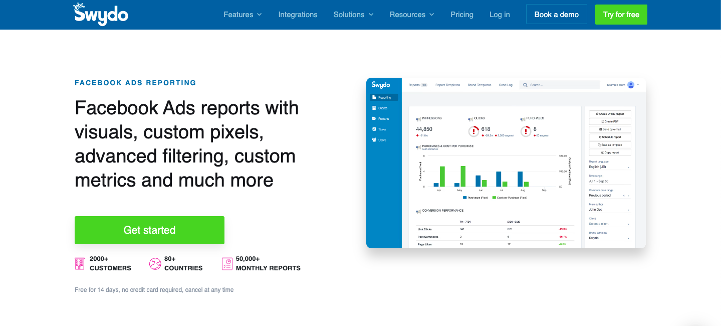 facebook report generator