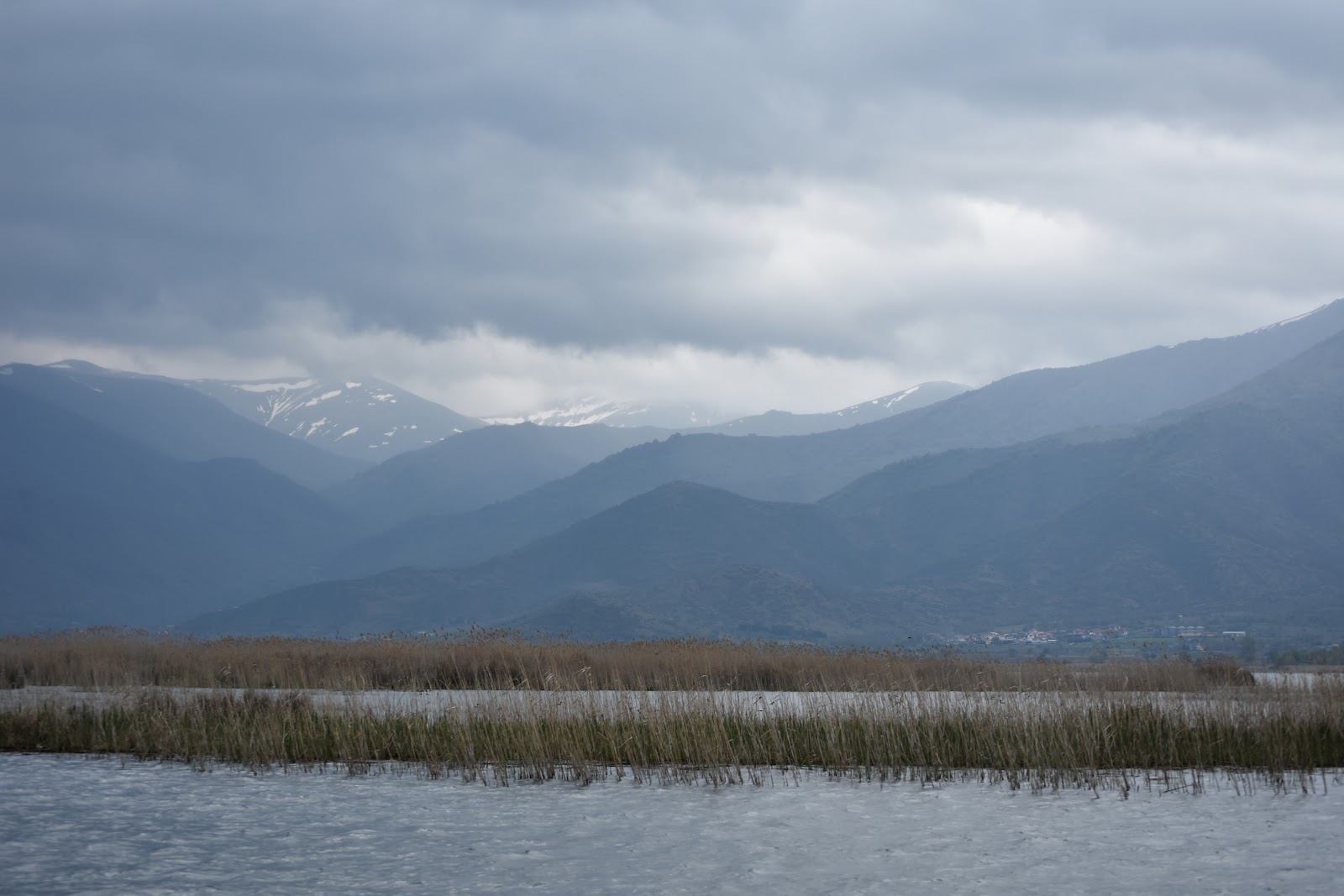 View of Prespa Lake and the mountains beyond