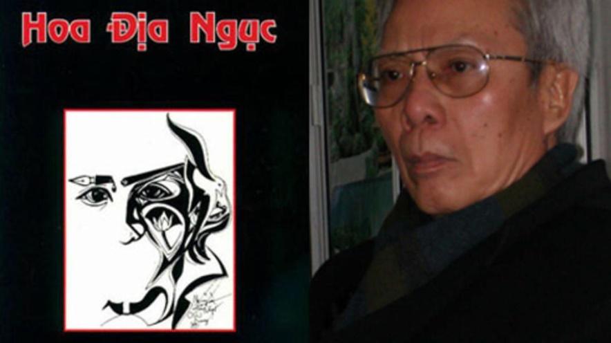 Nhà thơ Nguyễn Chí Thiện và trang bìa tập thơ Hoa Địa Ngục