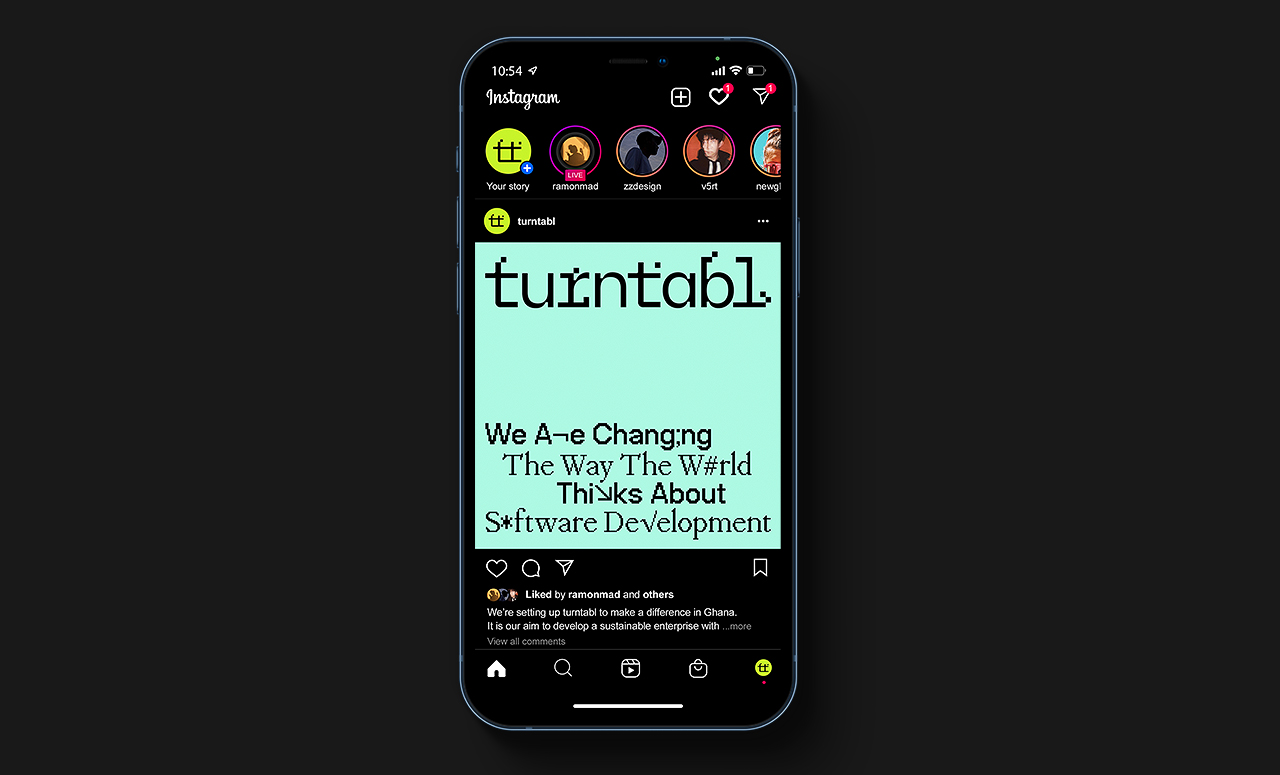 Social media for Turntabl.
