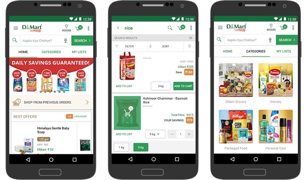 Dmart Grocery Shopping App