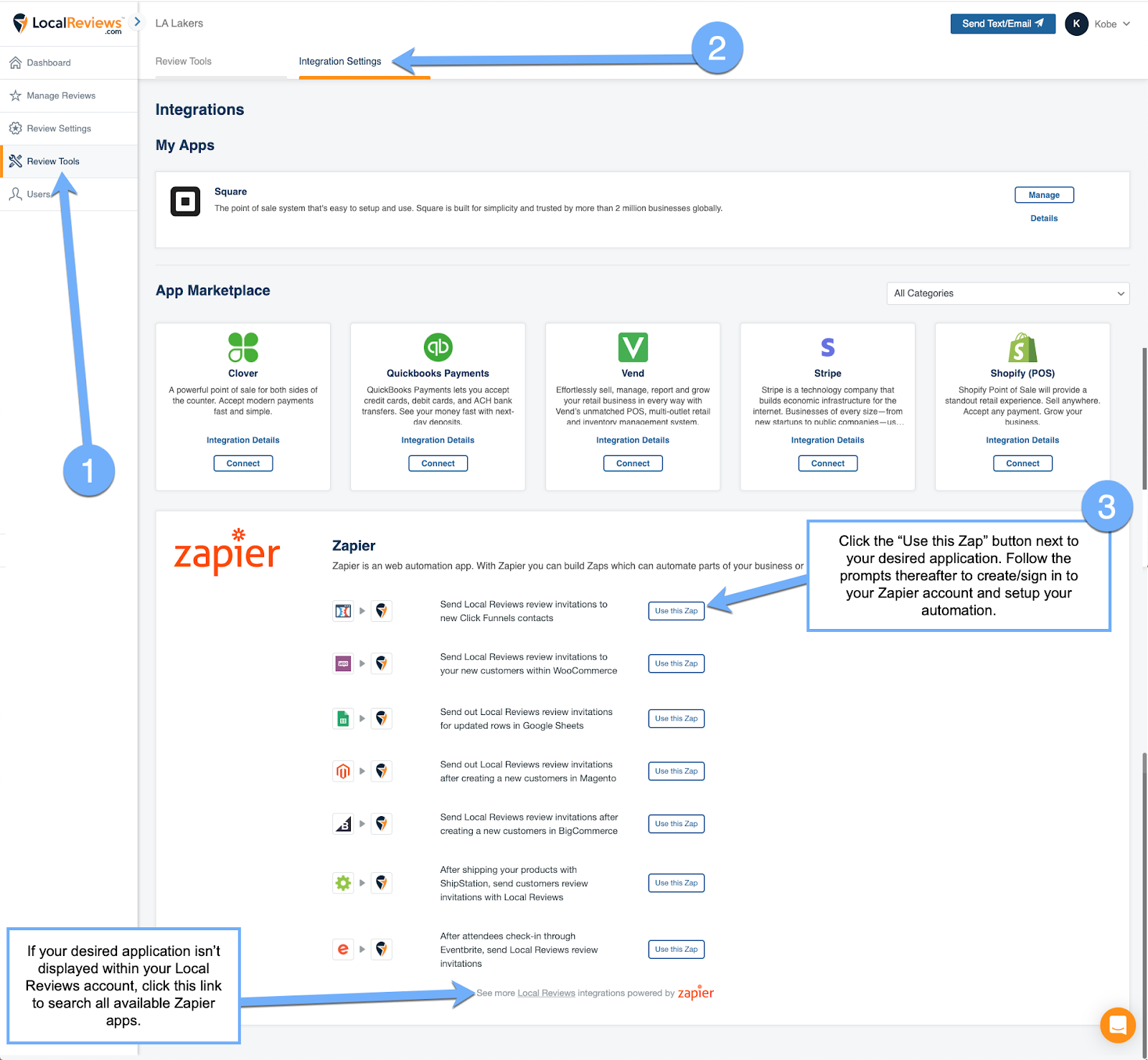 Local Reviews | How to use Zapier with Local Reviews