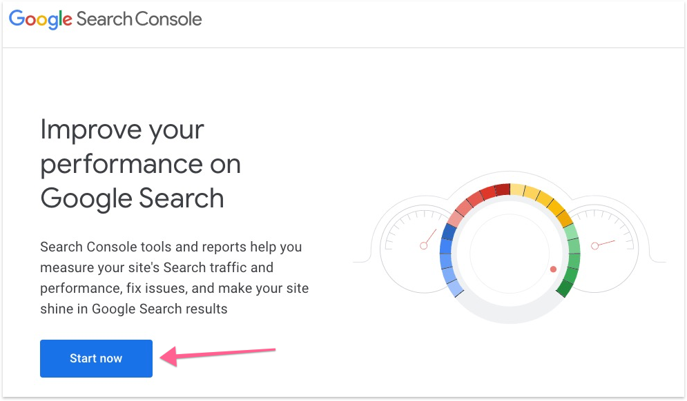 signing into Google Search Console