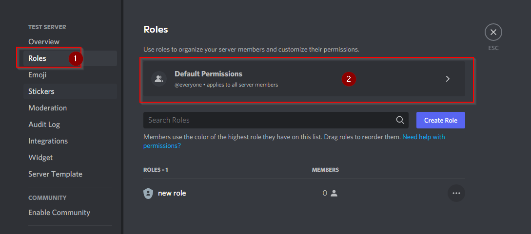discord roles and permissions 
