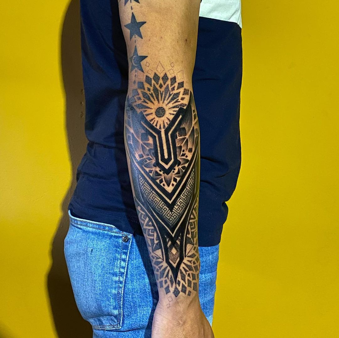 bold mandala tattoos 
