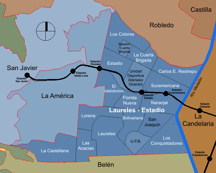 Guide to Laureles Map