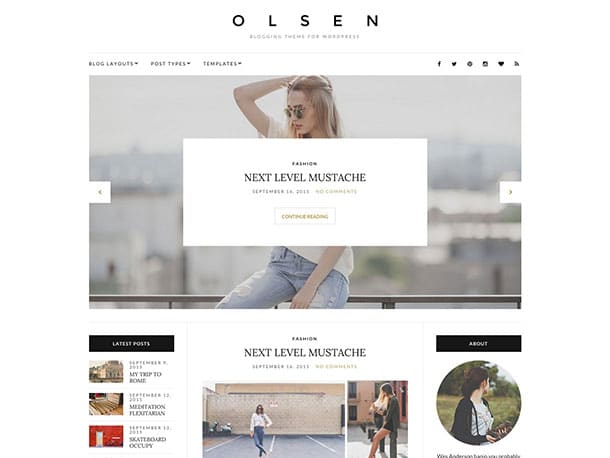 Olsen-Blogging-WordPress-thème