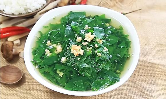 Rau ngót nấu thịt băm giải nhiệt