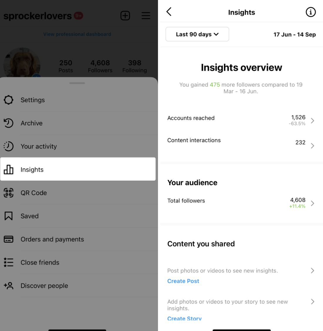 how to find instagram analytics 