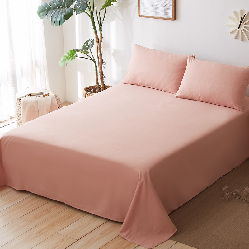 Drap giường màu trơn đơn giản nhưng vẫn đầy sức hút