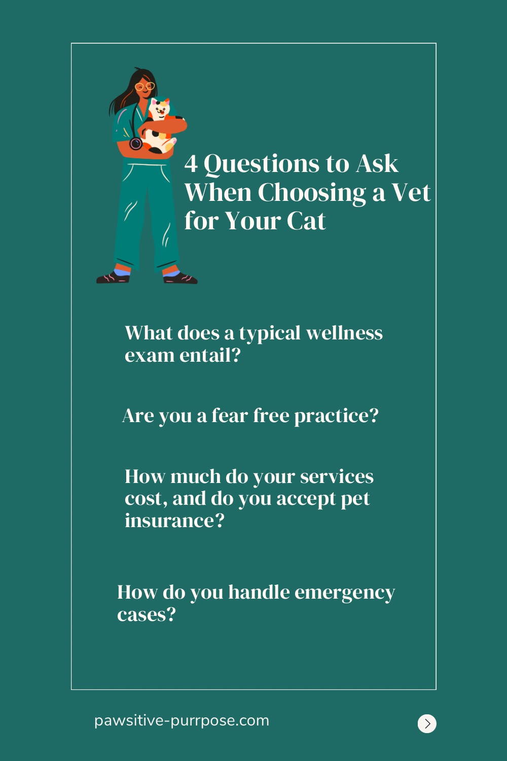 Questions to ask when finding a vet for your cat or pet