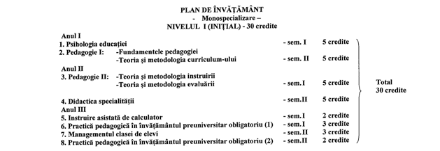 Modulul Psihopedagogic – Facultatea de Matematică și Informatică