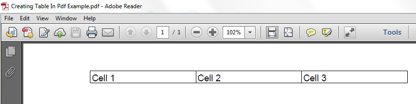 JavaMadeSoEasy.com (JMSE): How to Create the Table In Pdf in java