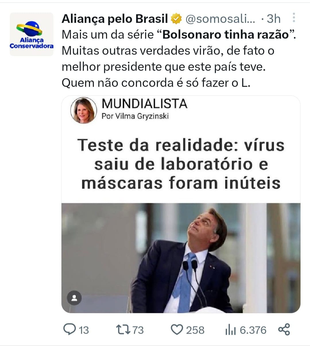 Uma amostra do bizarro mundo do imaginário bolsonarista : r/Twitter_Brasil