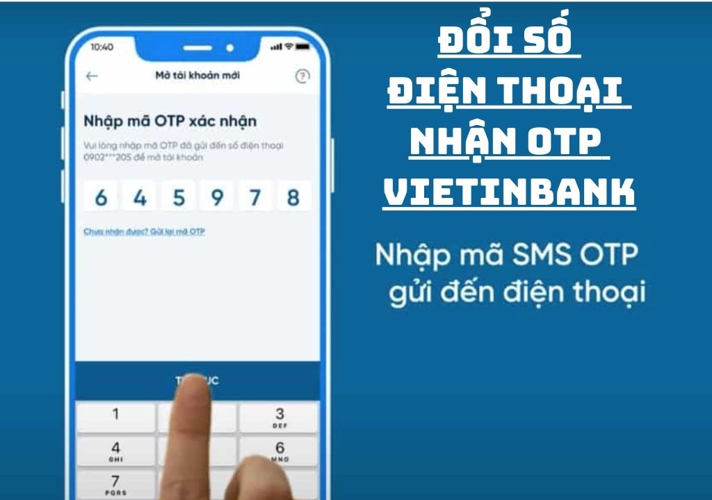 Đổi số điện thoại Vietinbank