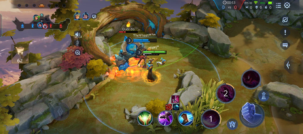 Chơi game Liên Quân ở cấu hình trung bình - thấp - OPPO A16