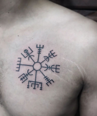 Evil Def Vegvisir Tattoo