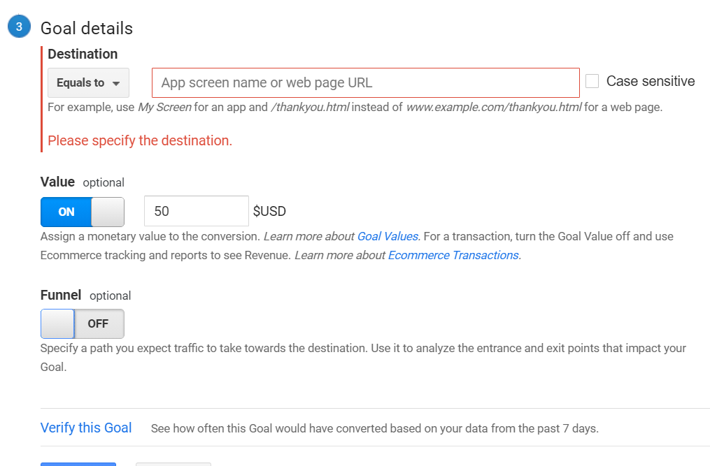 calculating SEO RoI using GA